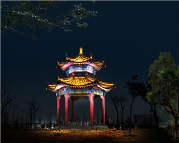 湖北涇河工業園春節街道節日亮化