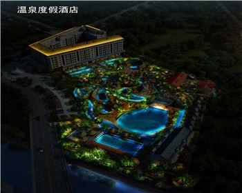 湖北溫泉度假酒店-景區(qū)亮化設計