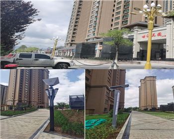 湖北平涼新世紀集團世紀花園庭院燈路、景觀路燈項目